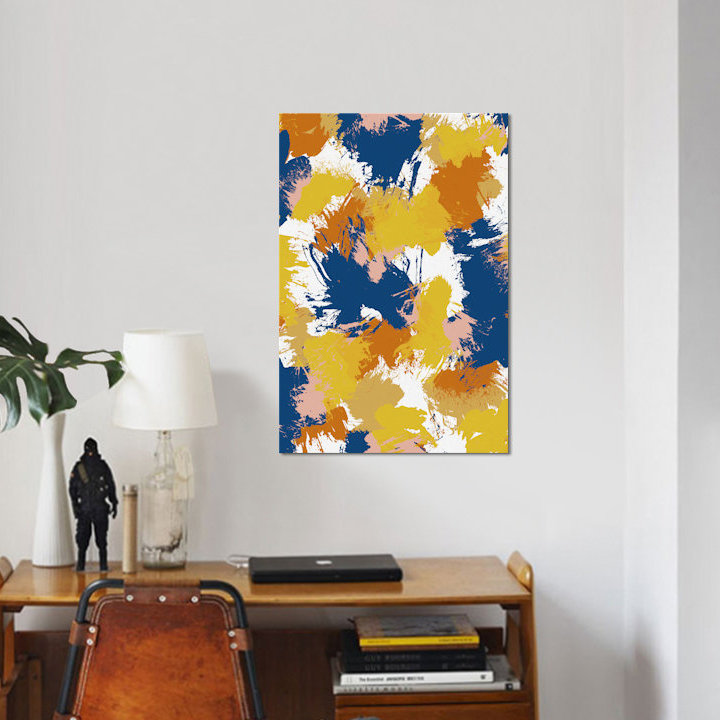 «Abstract», impression sur toile, H 40 po x l 26 po x P 1,5 po, Toile tendue, Pas de tapis