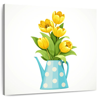 Tulipes Harnek dans un arrosoir