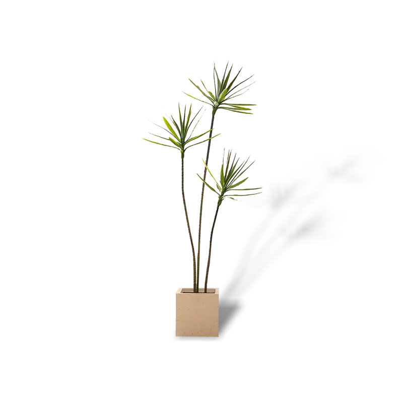 Pot artificiel en forme d'arbre artificiel vert, H 62,99 po x l 9,06 po x P 9,06 po