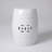 Patio Sense Double Medallion Ceramic Garden Stool Table, Perfect As Plant Pedestals - Optic White