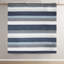 Édredon de chambre à coucher à rayures - gris, bleu marine, bleu pour un look décontracté Draps remplis lavables à la machine et à la vapeur avec microfibre
