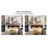 Heurich 3 Piece Painted Wood Floating Shelves, Bathroom Wall Shelves 2 Inches Thick-1393433813-1393200169
