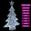 vidaXL Christmas Tree with 240 LEDs Acrylic-112224620-115607849