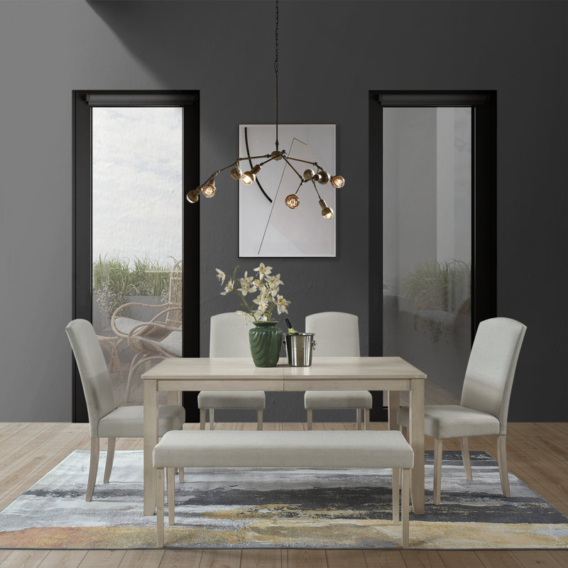 Paulett 6 - Person Dining Set, Gray