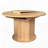 Round Dining Table for 4-6 People, Kitchen Table with Bump Texture Base-121780067-121780068