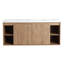 Meuble-lavabo mural 48 po avec lavabo double, charnière de porte à fermeture en douceur