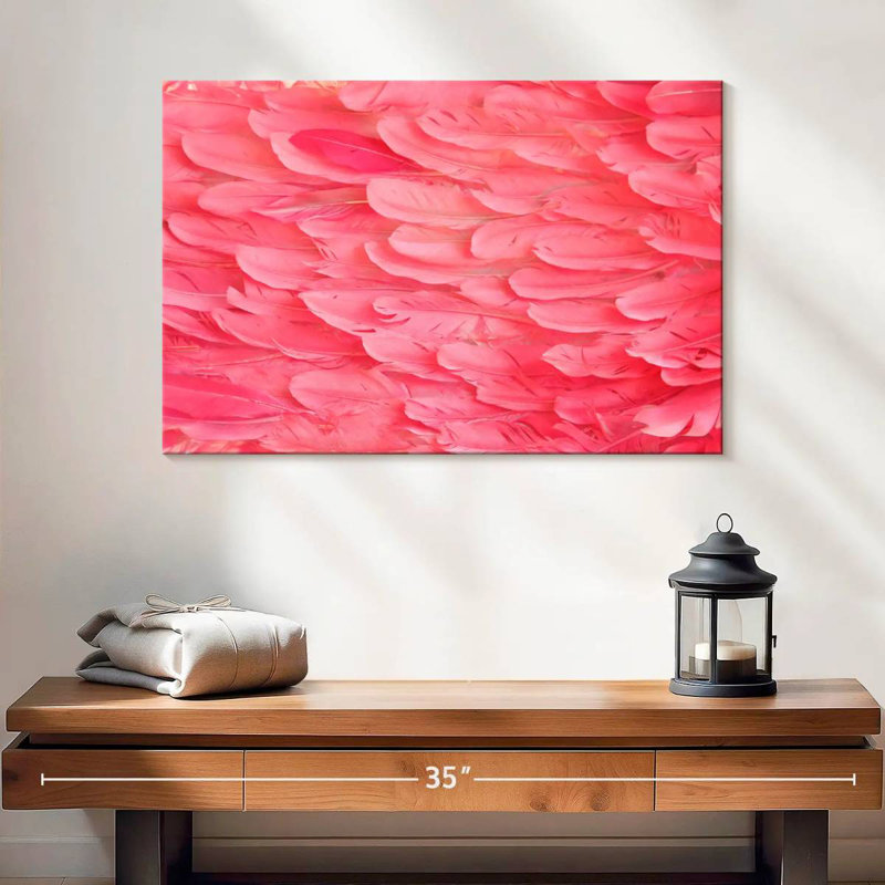 Plumes de flamant rose Crowle, H 16 po x l 24 po