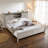 Farmhouse Bed Frame With Charging Station And Storage Cabinets-114584114-114584119