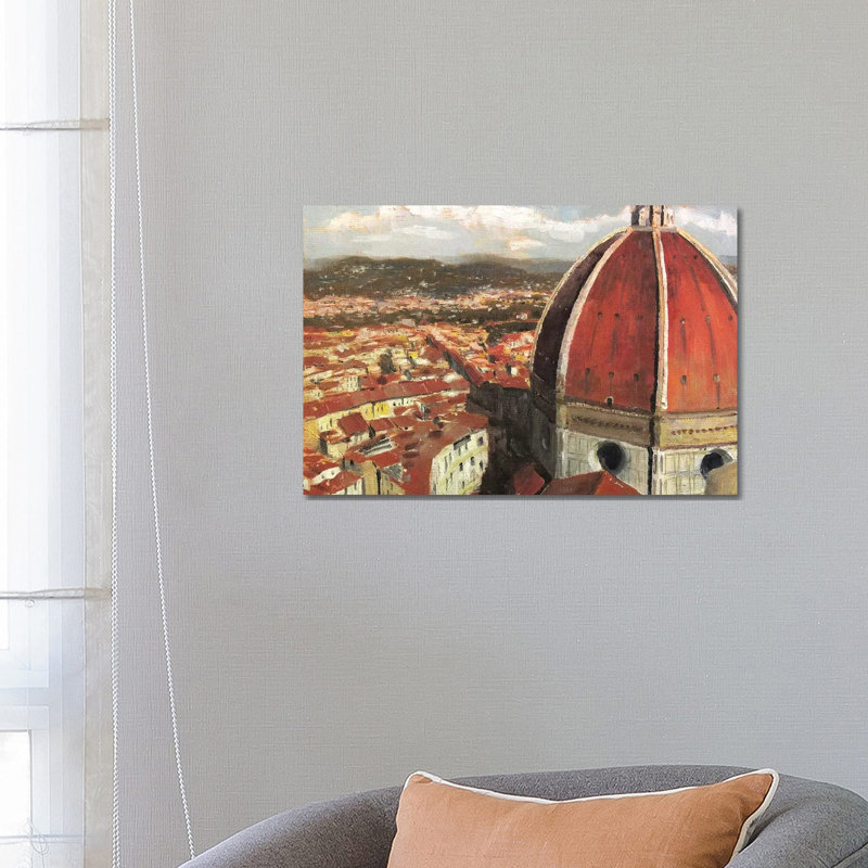 Florence, Italy - Il Duomo by Christopher Clark - Painting on Canvas, 66.04 cm H x 45.72 cm W x 3.175 cm D, Wrapped Canvas