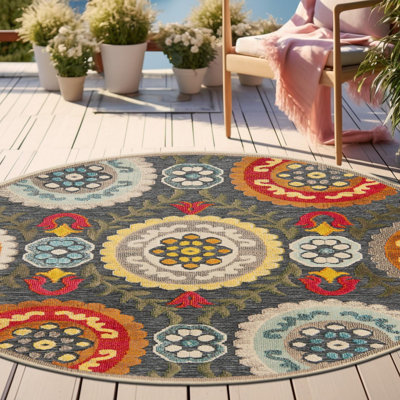 Bungalow Rose Oualida Caimin Indoor/Outdoor Area Rug