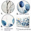 «Blue and Grey Leaves on Branch II», reproduction sur toile-8514632-8514627
