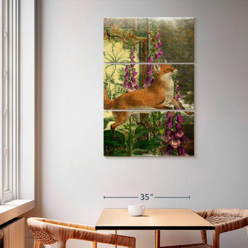 Brampt, animaux fantaisistes, renard, H 65 po x l 42 po