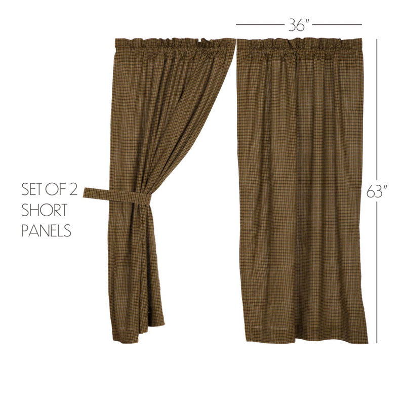 Annabelle 100% Cotton Room Darkening Curtain Pair