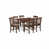 7 Pieces: 1 Table, 6 Chairs