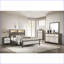 Commodes et amp; Commode 4 tiroirs avec poignées en métal Farmrobes | Gris, beige