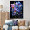 Mauve noir irisé irisé I sur impression sur toile