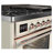 ILVE Majestic II Series 48 inch Dual Fuel Range with 8 Sealed Burners, Griddle (Glass Door)-48279799-48279783
