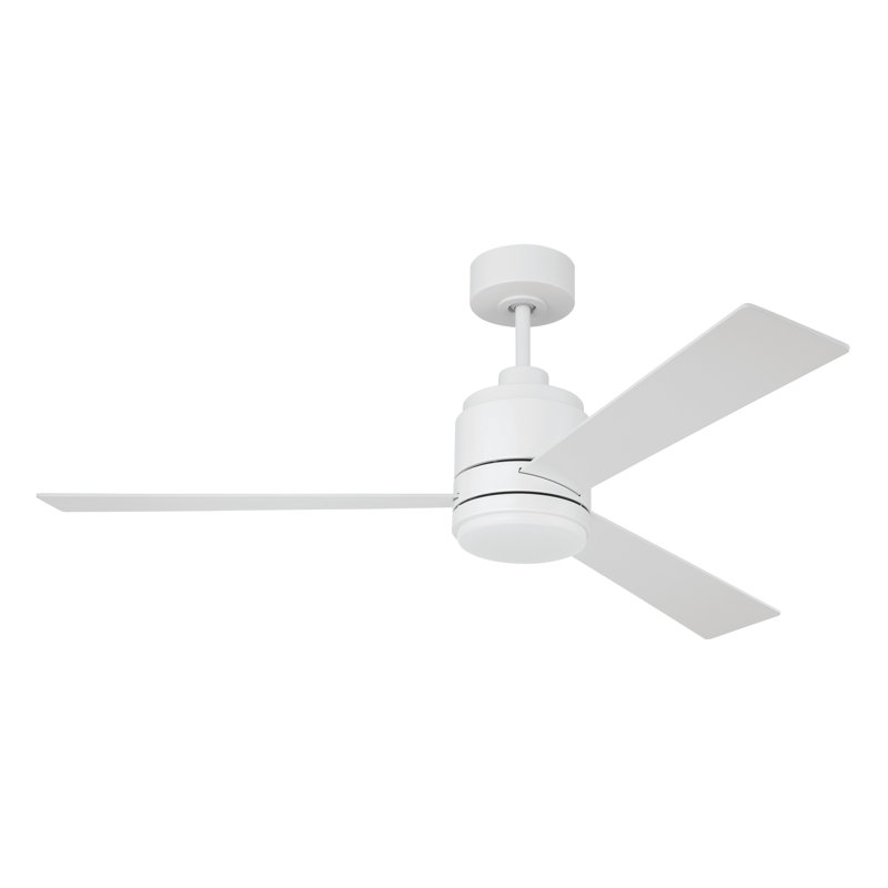 McCoy 52" White Dual Mount Ceiling Fan with LED Light