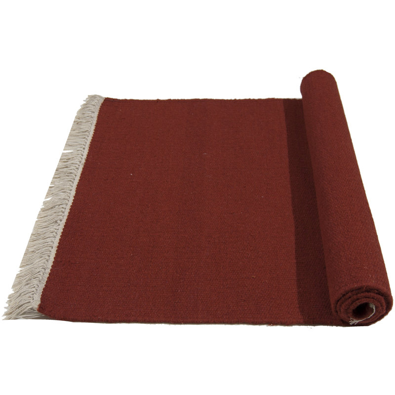 Bayne Solid Colour Flatweave 70cm X 140cm Area Rug