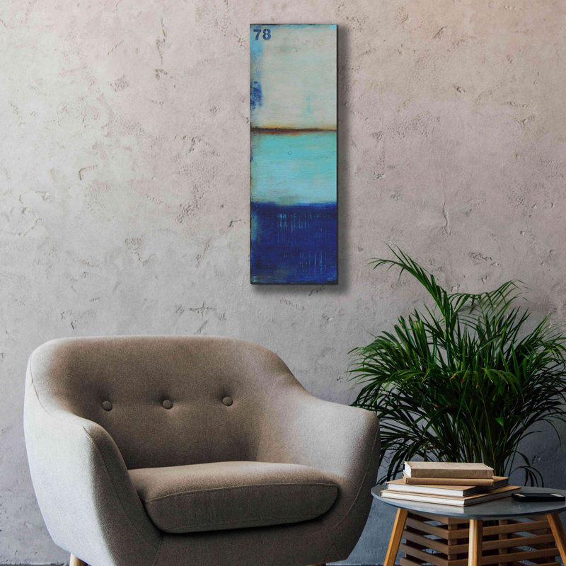 «Ocean 78 I» par Erin Ashley, estampe numérique sur toile, H 36 po x l 12 po x P 1,5 po