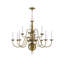 Lustre style chandelier 12 lumières Benedetto-1536767871