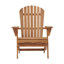 Ensemble de 2 chaises Adirondack pliantes en bois de pruche brun clair avec dossier pré-assemblé, chaises de patio pliables pour la terrasse et le foyer