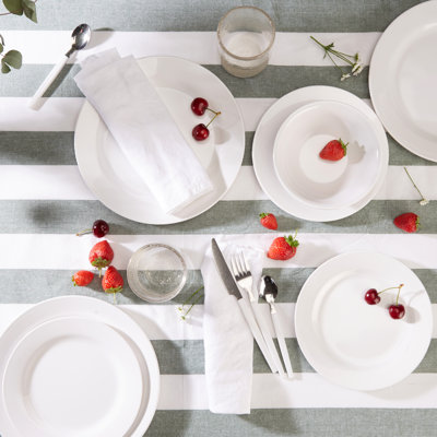 Waterside 18pc Round Melamine Dinner Set