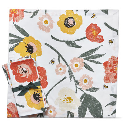 Bee Blossom Napkin S/4