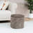 Square Chenille Storage Ottoman with Tufted Flip-Top Lid, Brown Upholstered Accent Stool-1300641377