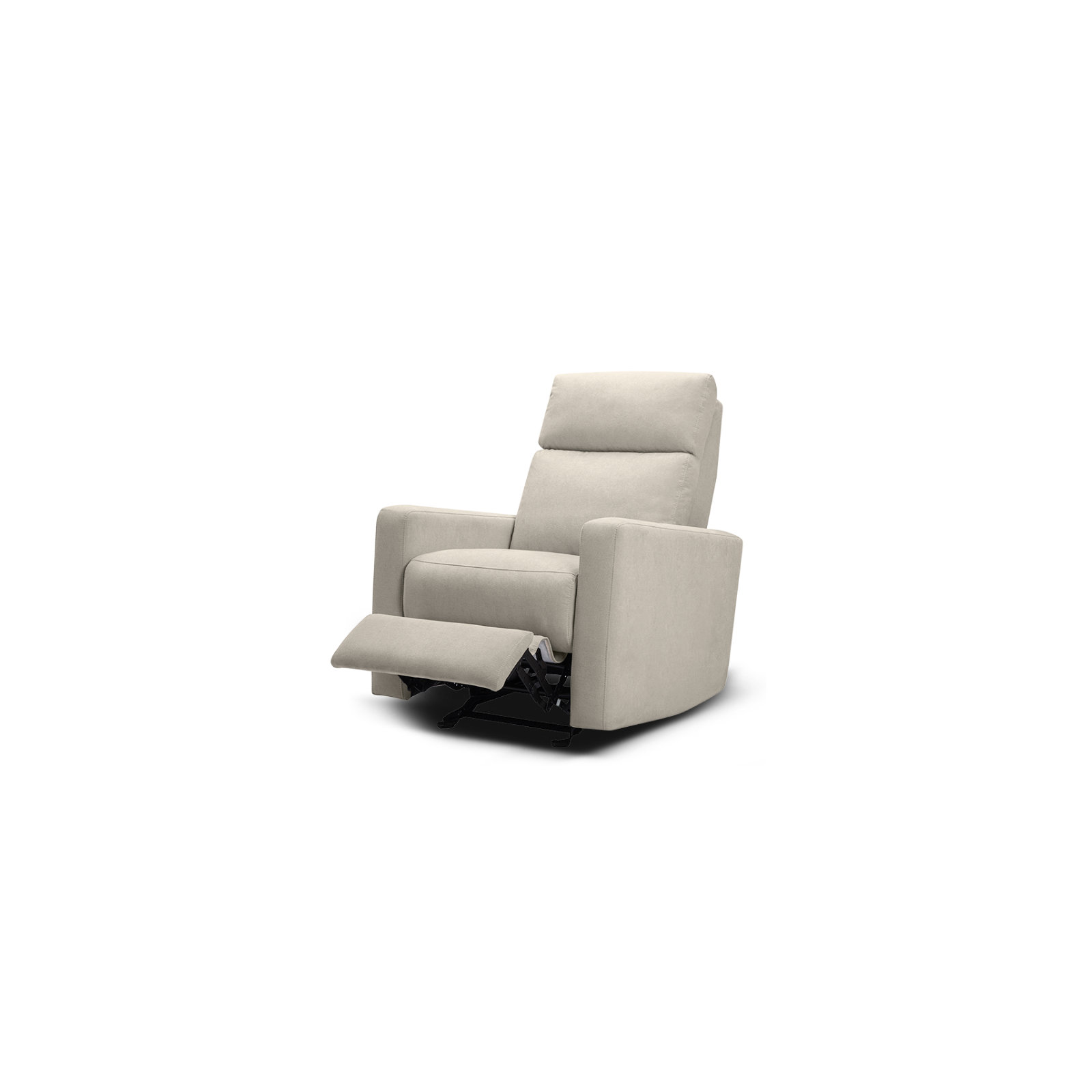 Nurture& The Manual Premium Modern Recliner Nursery Glider Chair with Spill, Stain Proof Fabric, Ivory