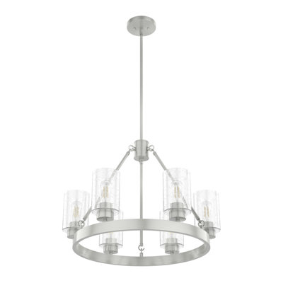 Hartland 6 - Light Unique / Statement Wagon Wheel Chandelier