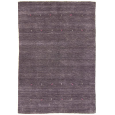 Handwoven Wool Gabbeh Uni Grey Rug