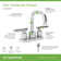 Dia 4 in. Centerset Two-Handle Bathroom Faucet with Push Pop Drain
