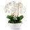 Jetta Oversized Realtouch Orchid Arrangement in Large Fiberstone Bowl