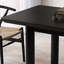 Table de salle à manger rectangulaire moderne en bois massif Sleek Modern-99438859