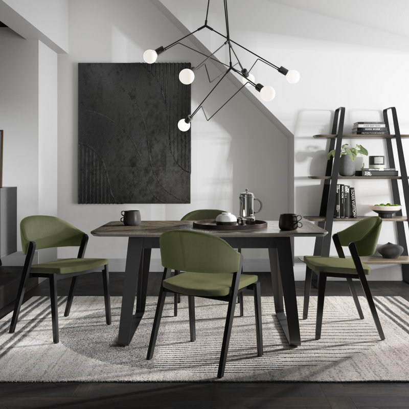 Airius Extendable Metal Base Dining Table, H76 x L160 x W92cm, Grey 