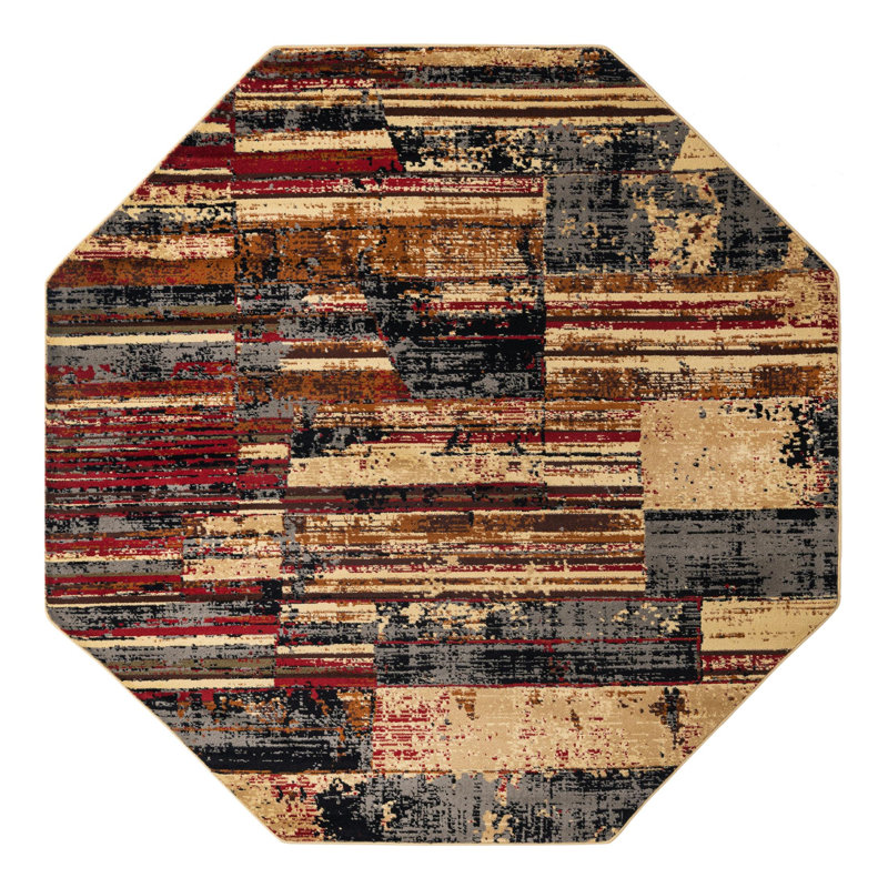 Knowle Geometric Indoor Rug, Octagon 7'10"