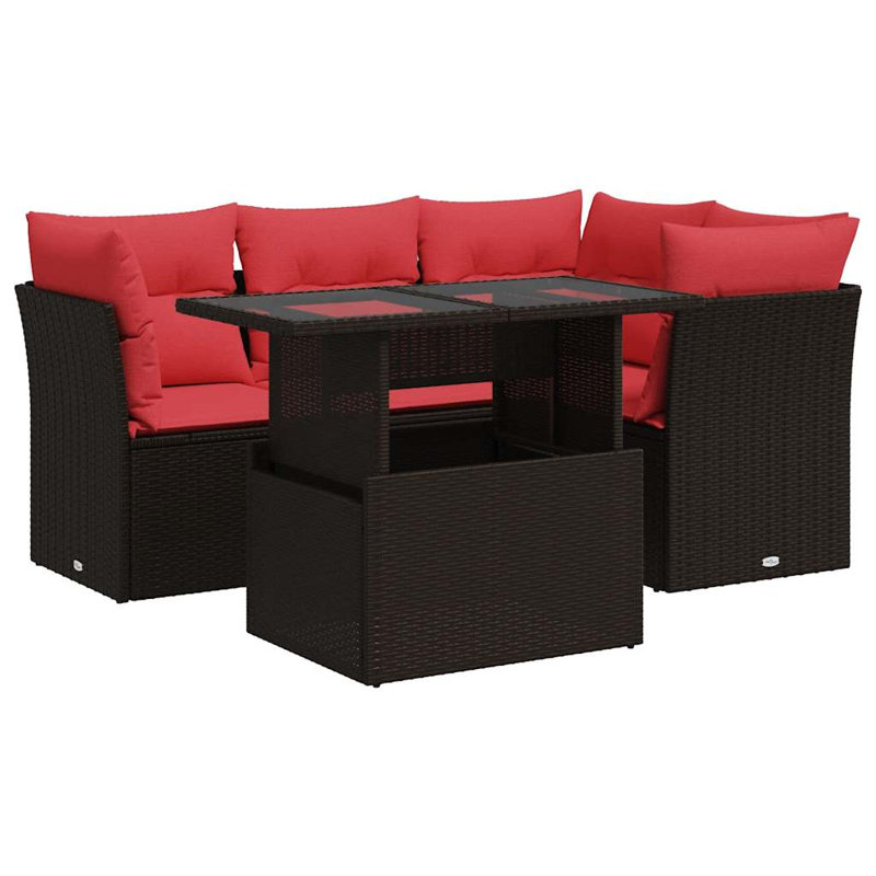 55cm Wide Patio Sofa with Cushions