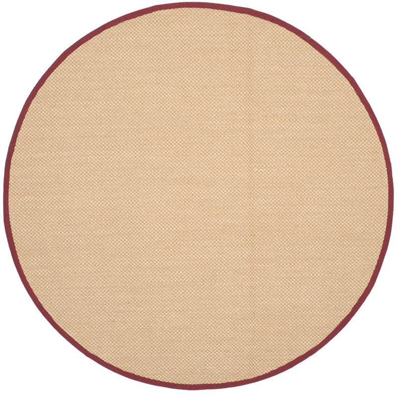 Hillsborough sisal fiber knitted rug, Rond 4 pi