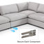 Canapé modulaire rembourré 8 pièces Nuccio