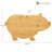 Totally Bamboo Bamboo Pig Shaped Cutting Board