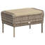 Chaise de patio en poly rotin brun clair Latitude Run®-1039964998-1039964999