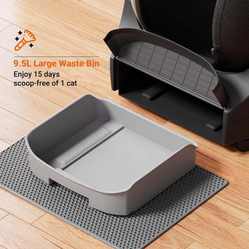 Dvpets Open-top Self Cleaning Cat Litter Box, Automatic Cat Litter Box With App Control, Automatic Cat Litter Box For Multiple Cats