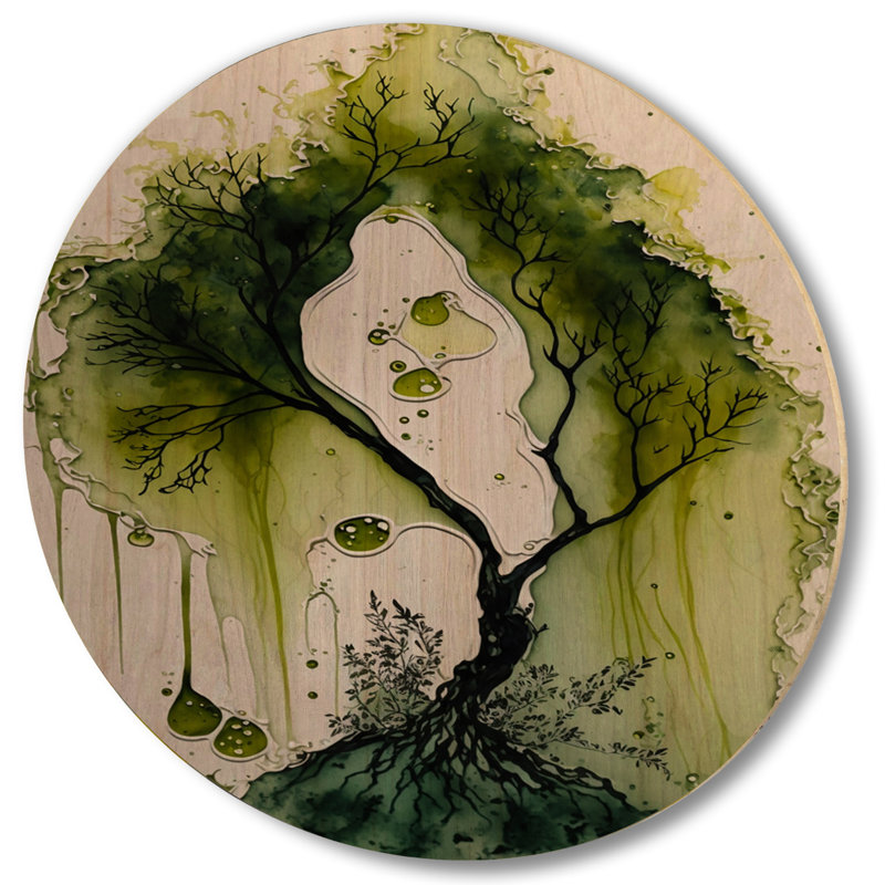 Mousse verte verte - Art mural en bois paysage de forêt - Bois de pin naturel, L 29 po x H 29 po