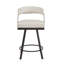 Ensemble de 2 chaises pivotantes en cuir Vegan Alisier-532059397-532059417