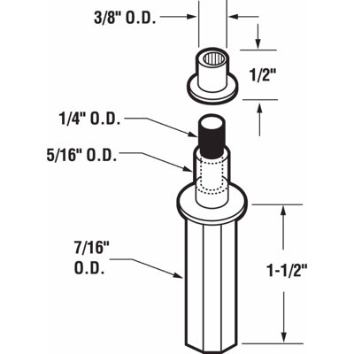 Prime-Line Bi-Fold Door Top Pivot