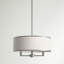 Lustre cylindrique à quatre lumières avec abat-jours Berthine-9055160