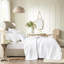 Quilt With Charming Ruffle Textures And Throw Pillow - White Full/queen Bedroom Appeal Details-118739963