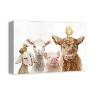 Baby Farm Animals Canvas Print