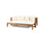 Lit de jour Wood Porch - Coussin à eau pour patio convertible et tissu